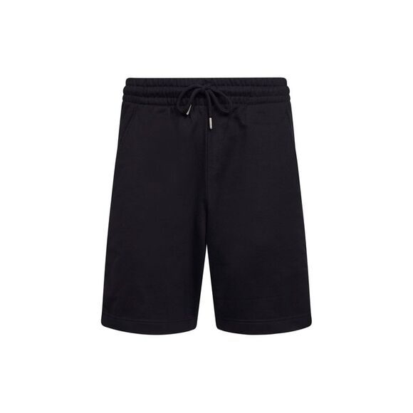 Dries Van Noten Men Black Cotton Fleece Bermuda Shorts